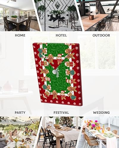 Miniatura 7 de Fundas para sillas de comedor de Navidad de invierno, 6 unidades, fundas para respaldo de silla, fundas lavables para sillas de cocina para