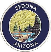 Vista 2 de Lake Dock - Sedona - Arizona - Bordado de 3.5 pulgadas para planchar o coser, parches decorativos para vacaciones, aventura, tema novedoso