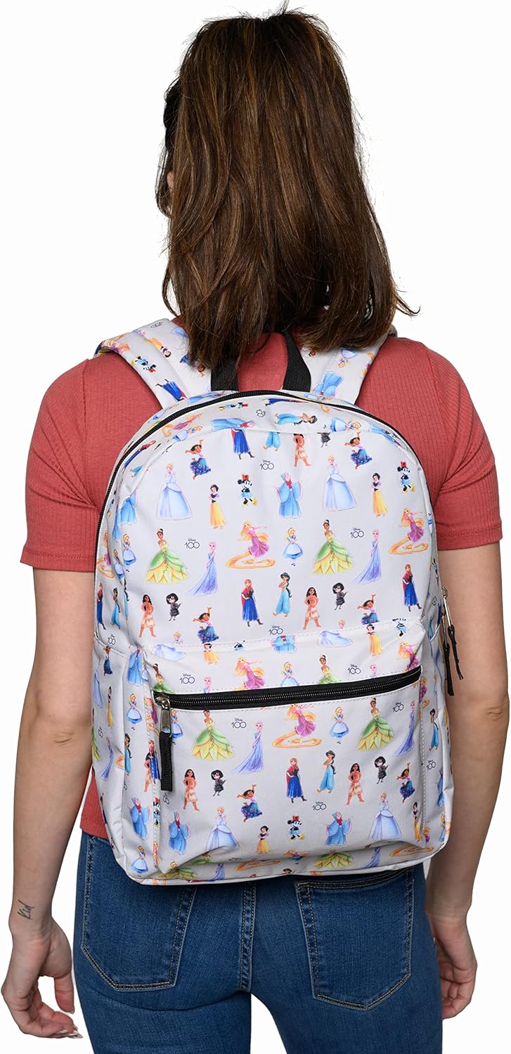 Disney 16" Laptop Backpack Cargo Pocket D100 Princess Minnie Mouse AOP - Image 7