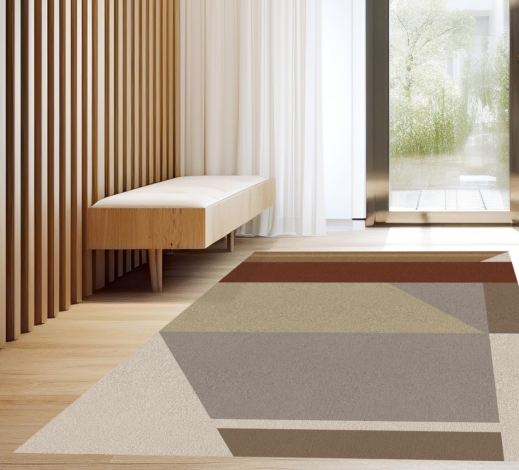 VINILIKO Design | Alfombra Vinílica Gael 100x150 cm - Antideslizante, Impermeable, Lavable - Varios Tamaños - Alfombra Vinilo Salón, Cocina