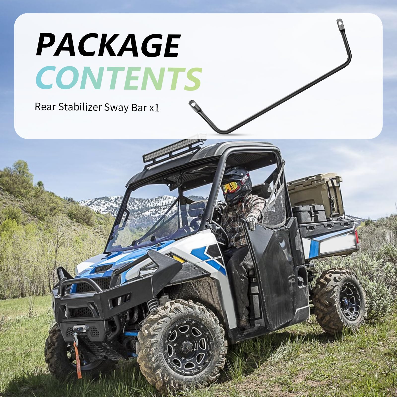 Barre stabilisatrice arrière pour Polaris Ranger 570 Fullsize 2015-2016 Rannger 900 XP 2013-2019 Ranger 1000 XP Diesel 2015-2018 5336800-458