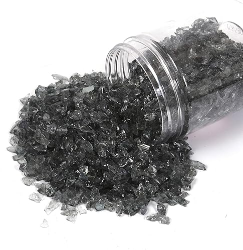 Miniatura 8 de Shiny Stone Grava de vidrio reflectante de alto brillo, gemas de fuego, gotas de fuego, piedras de vidrio de fuego, piedras para hoguera, pecera,