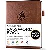 Clever Fox Password Book, Alphabetical Tabs, Internet Address Password Organizer Logbook Alphabetical Tabs Small Pocket Size Password Keeper Journal Notebook Comput