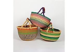 Bolga Basket, Handmade in Ghana Africa by Women Artisans