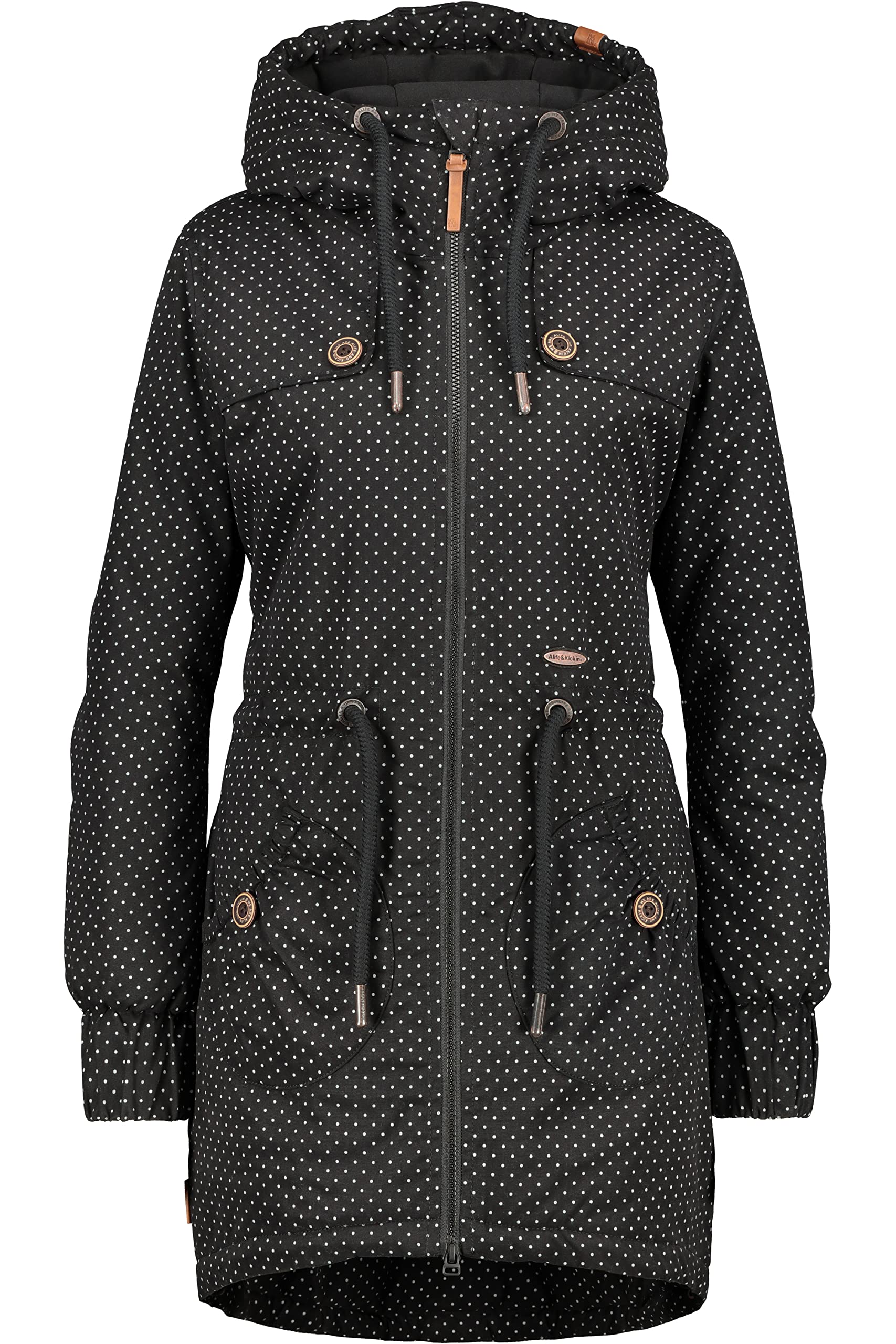 ALIFE and Kickin Jacke Parka Übergangsjacke Damen Long Mantel CharlotteAK A Coat