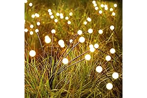 4-Pack LED Solar Firefly Lights with Multiple Lighting Modes