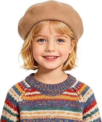 Kids' French Wool Beret for Girls