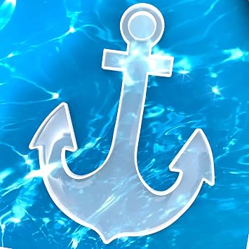 Anchor Shape Resin Tray Epoxy Mold DIY Resin Casting Serving Tray Silicone Mold, Size 12 x 9.6 x 0.4 inch