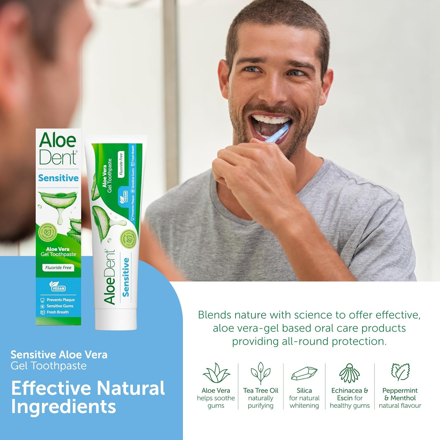Aloe Dent - Sensitive Aloe Vera Gel Toothpaste - Uganda | Ubuy