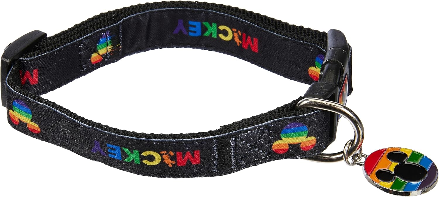 Cerdá - for Fan Pets | Disney Pride Dog Collar Medium Dogs - Official Disney Licensed