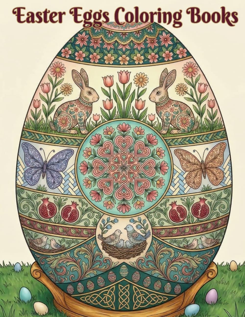 Easter Eggs Coloring Book: A Dazzling Easter Coloring Book With Easter Eggs, For Kids, Teens & Adults, Beautiful And Cozy Pictures, Perfect For ... With Beautiful Easter Eggs, Relaxing And Easy