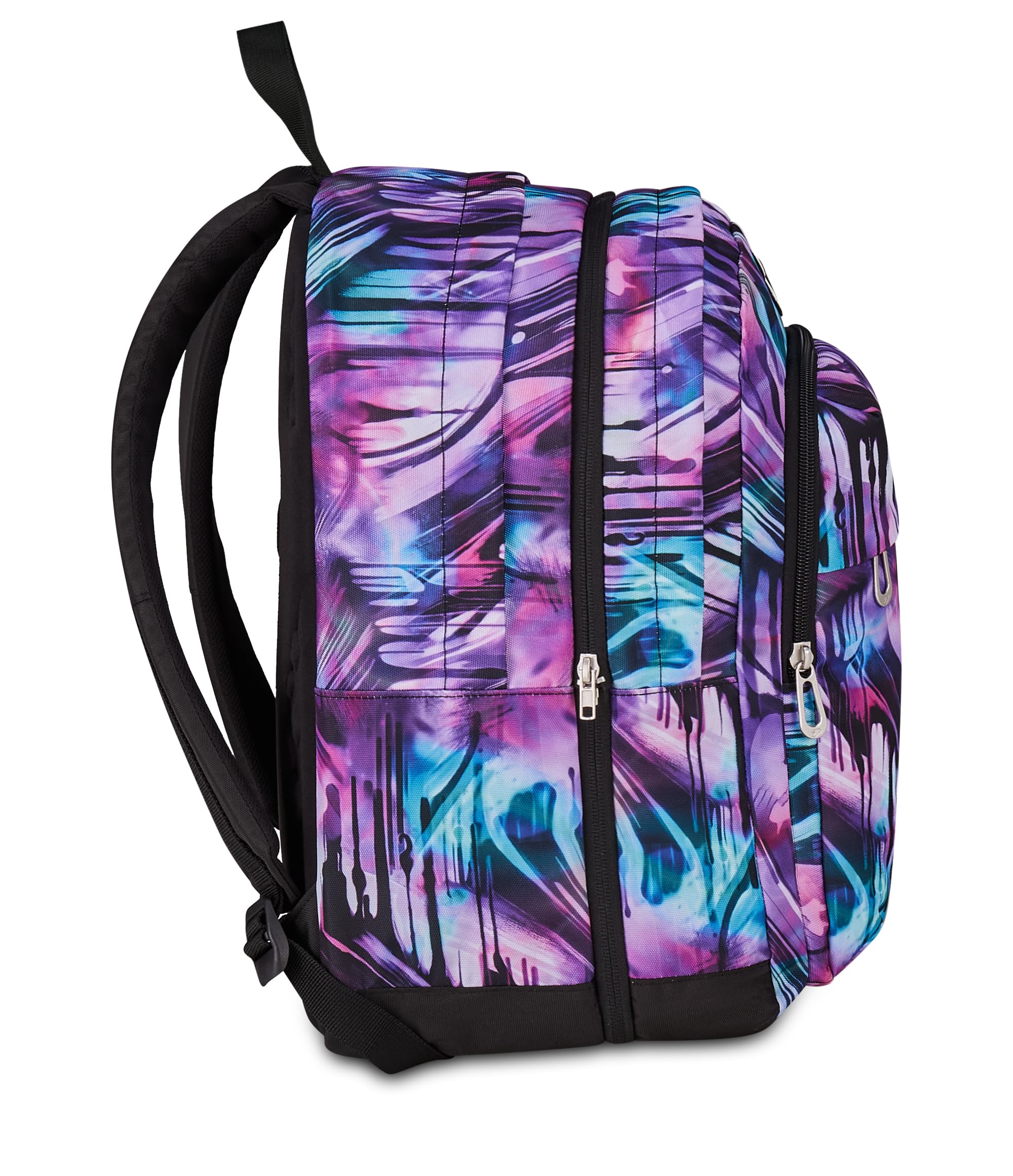 Seven Zaino Scuola The Double Pro XXL Detach, Viola, 34 L, Doppio Scomparto, Cuffie wireless incluse, Zaino Staccabile e reversibile, Tasca porta pc, Tasche multiuso, Scuola media e superiore, Ragazza