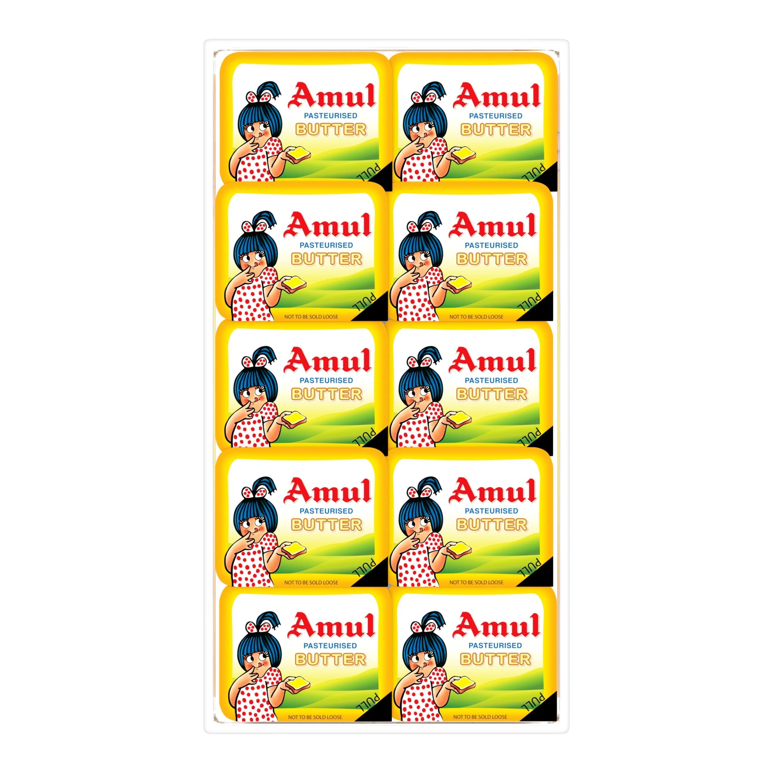 Amul School Pack Butter- Pasteurised, 100g , 10 chiplets-image-44
