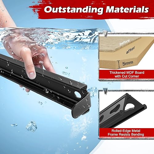 Miniatura 6 de REIBII Estantes de almacenamiento de 1600 libras, estantería de metal resistente, estantes de garaje de 5 niveles, estante de metal ajustable para