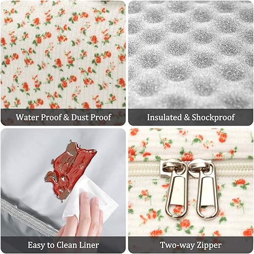 Miniatura 5 de MEXS - Lonchera térmica para mujeres y hombres, grande, reutilizable, para adultos, a rayas, a prueba de fugas, hielera portátil, para el trabajo,