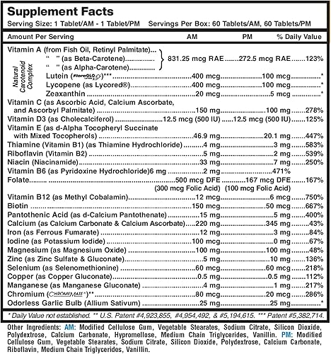 MDR Fitness Tabs Multivitamínico patentado para mujeres promueve ATP y NAD para apoyar la energía y el fitness - Fórmulas AM/PM - Suministro para 2