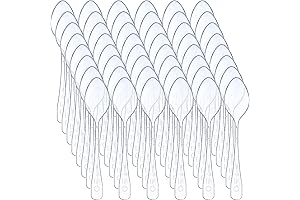 1000ct Disposable Mini Clear Plastic Spoons for Samples- 3.7"L x 0.8"W