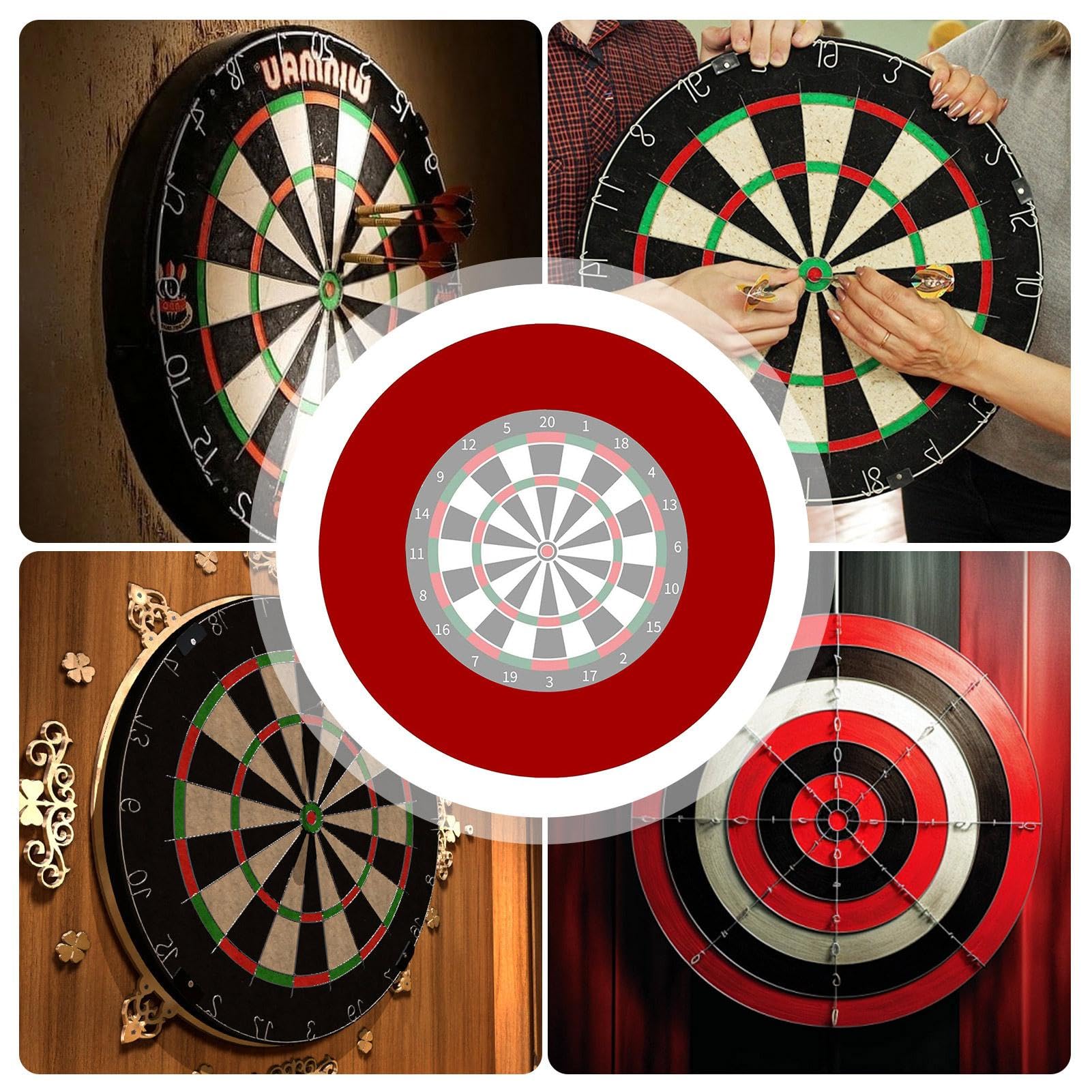 Dart Board Surround,Cornice For Freccette,Protezione Da Parete Portatile Per Bersagli Per Freccette In Materiale EVA, Bordo Stabile Di Giunzione, Per Freccett