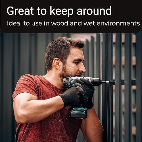 Miniatura 4 de Tornillos negros de 8 x 2 pulgadas, acero inoxidable recubierto de xylan, tornillo de madera Phillips de corte profundo (paquete de 25), acero