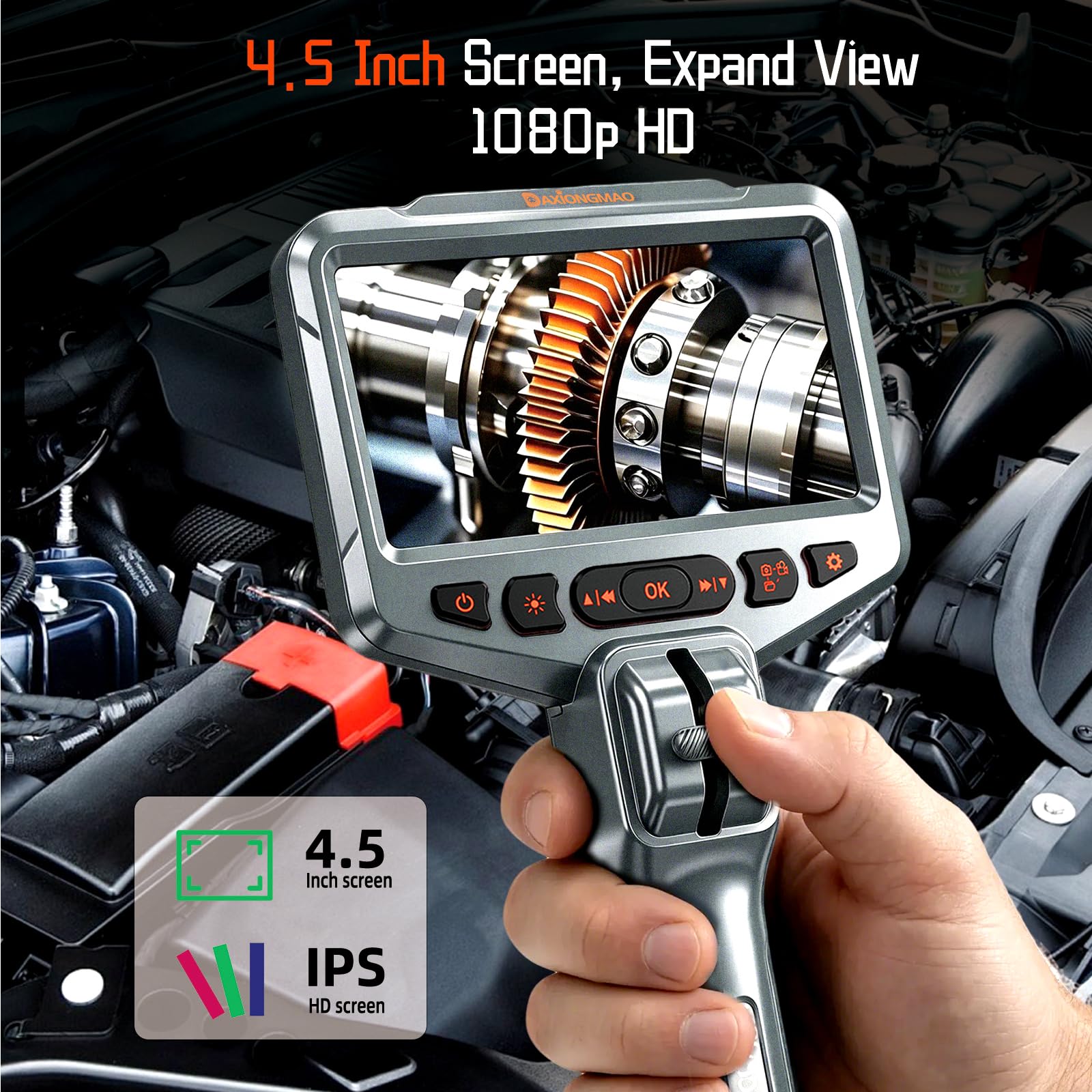 HD Inspection Camera - Borescope with Lights -2