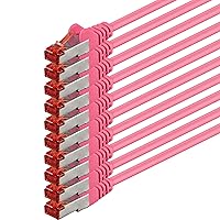 1aTTack.de 10x 0,25 m - Cavo patch di rete Cat 6 Cat6 RJ45 SFTP