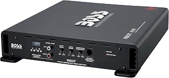 BOSS Audio Systems R1600M Monoblock Car Amplifier 1600 W High Output, Low/High Level Inputs, Low Pass Crossover, Hook Up to Subwoofer for Bass