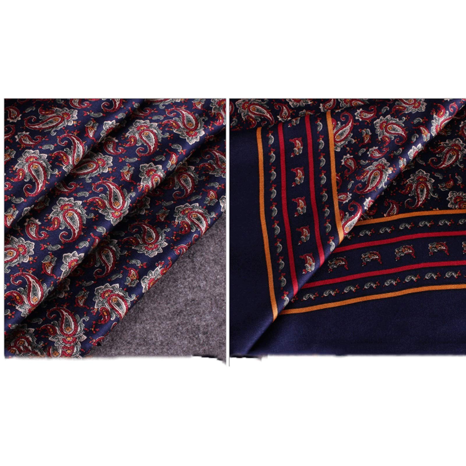 Bufanda Bufanda de hombre de moda, bufandas largas de seda for primavera, otoño e invierno, con estampado exquisito y lujoso Suave Bufanda (Color : A13)