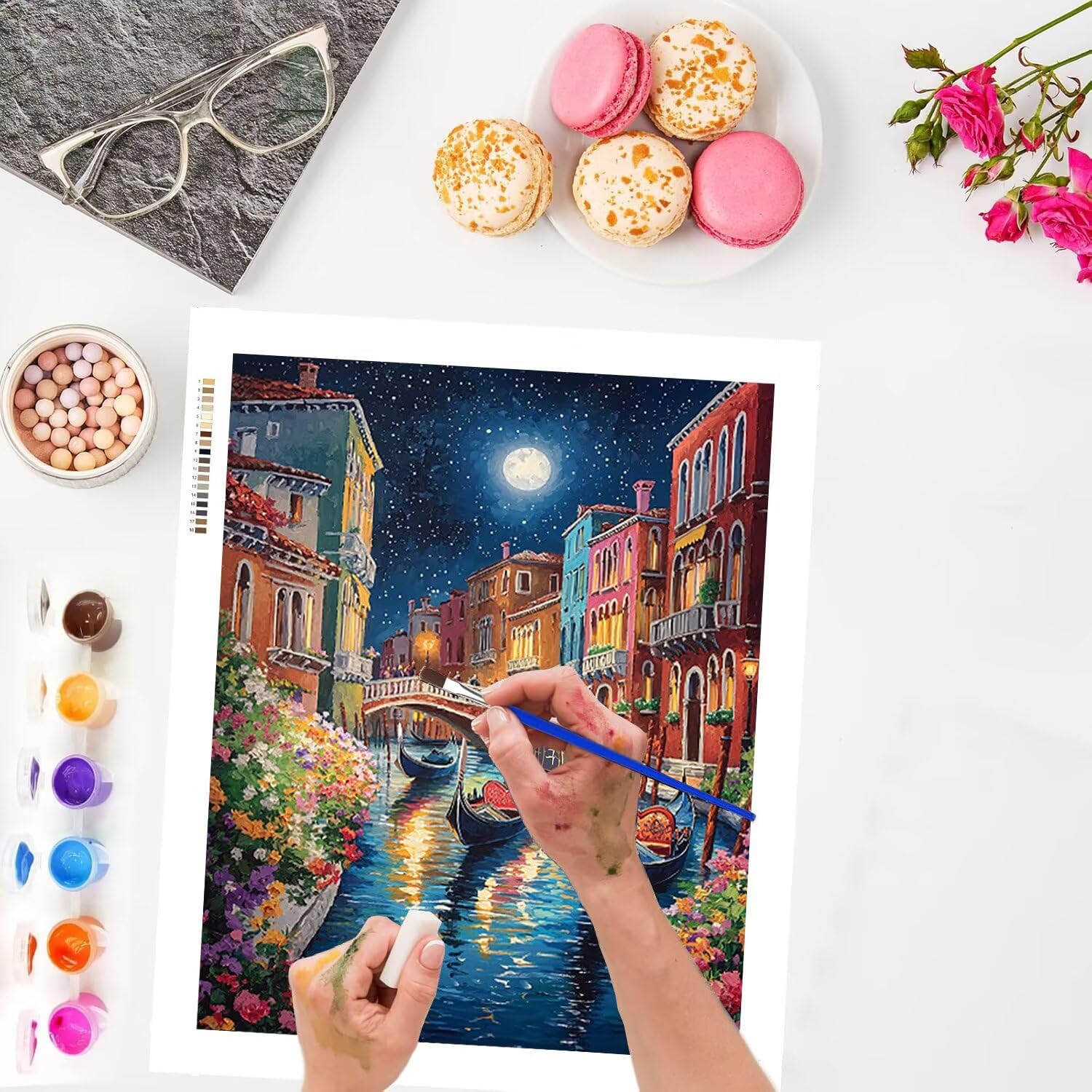 Kit de peinture par numéros - Venise la ville aquatique - 70x90cm v-963