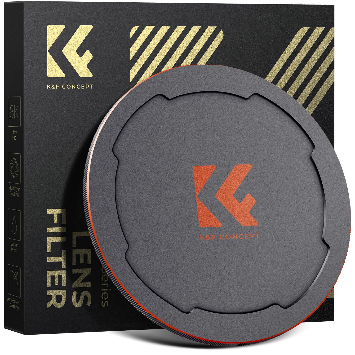 K&F Concept 77mm Magnetic Lens Filter Caps with Thread