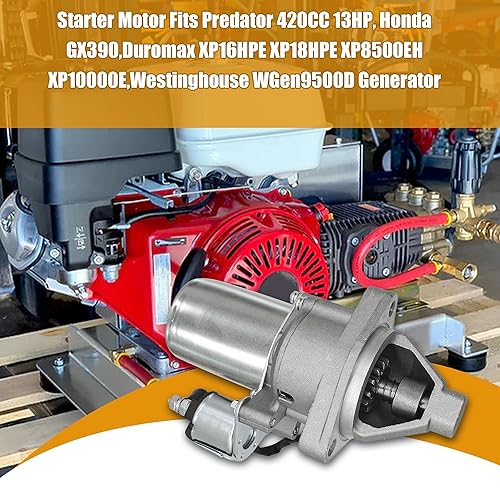 Miniatura 4 de Motor de arranque compatible con Predator 420CC 13HP, Honda GX390 GX340, Duromax XP16HPE XP18HPE XP8500EH XP10000E, generador Westinghouse WGen9500D