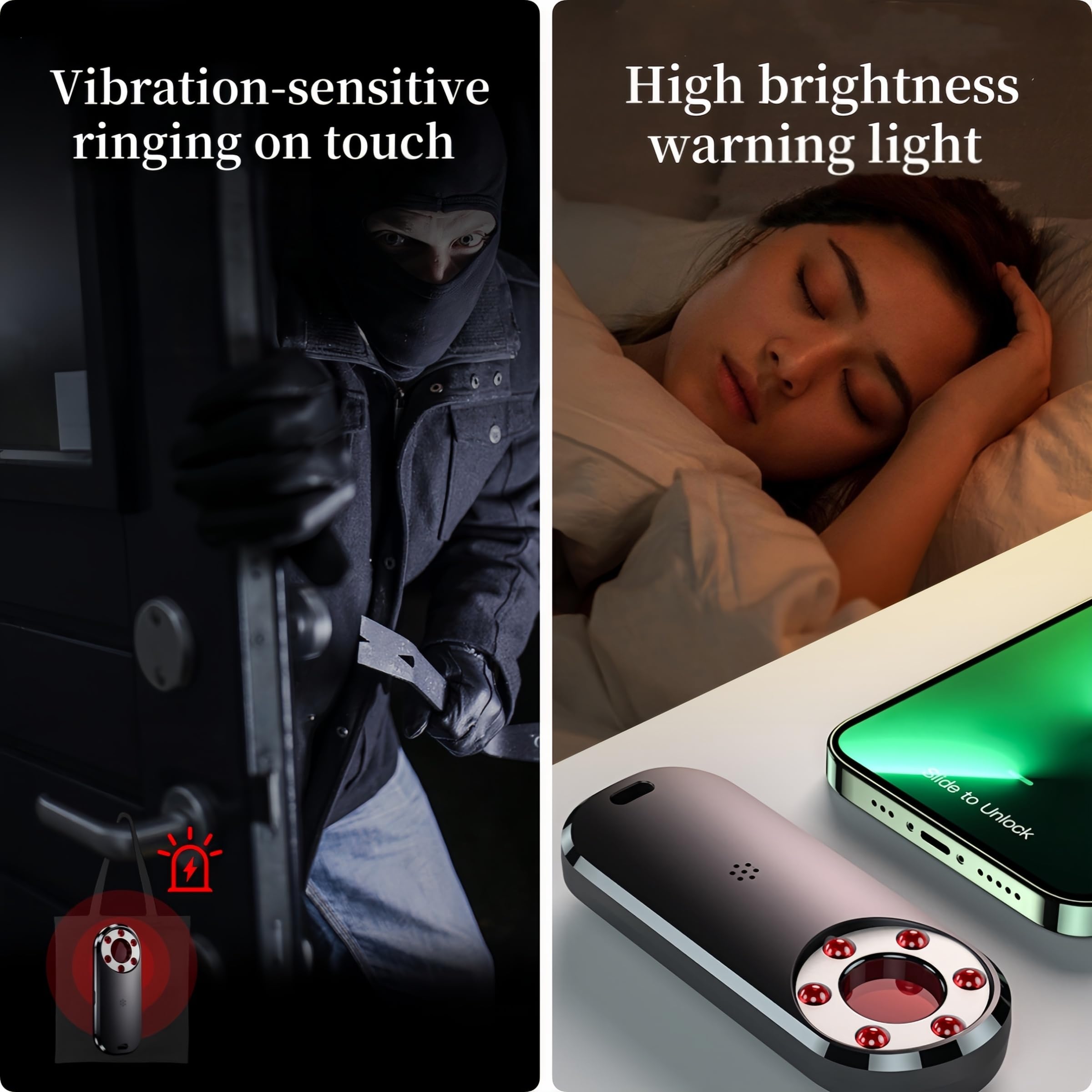 4-Pack versteckter Kamera-Detektor Verhindern Spy Detector Kamera Finder GPS Anti-Sneak Anti-Monitoring Scan Tracker Privacy Protector für Büro Badezimmer