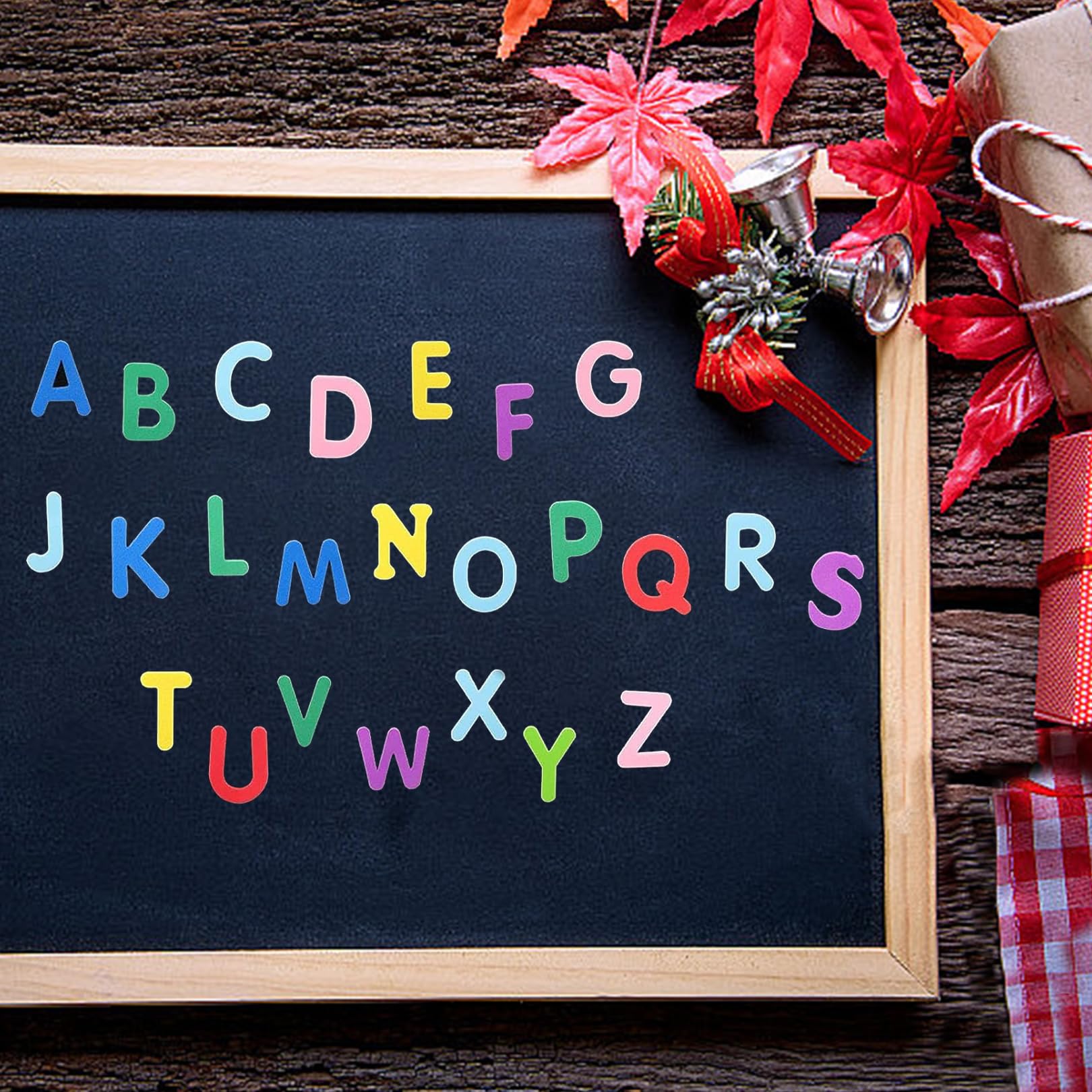 Letras Adhesivas Coloridas - 520 Pegatinas de Goma Espuma Autoadhesivas Para Pegar - Juego de Letras Para Niños Escolares