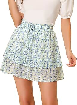 Amazon.com: Allegra K 2024 Summer Floral Skirts for Women's