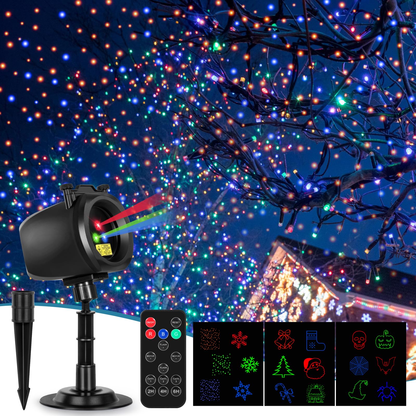 Amazon.com: Outdoor Laser Projector Lights, RGB Firefly Light Show