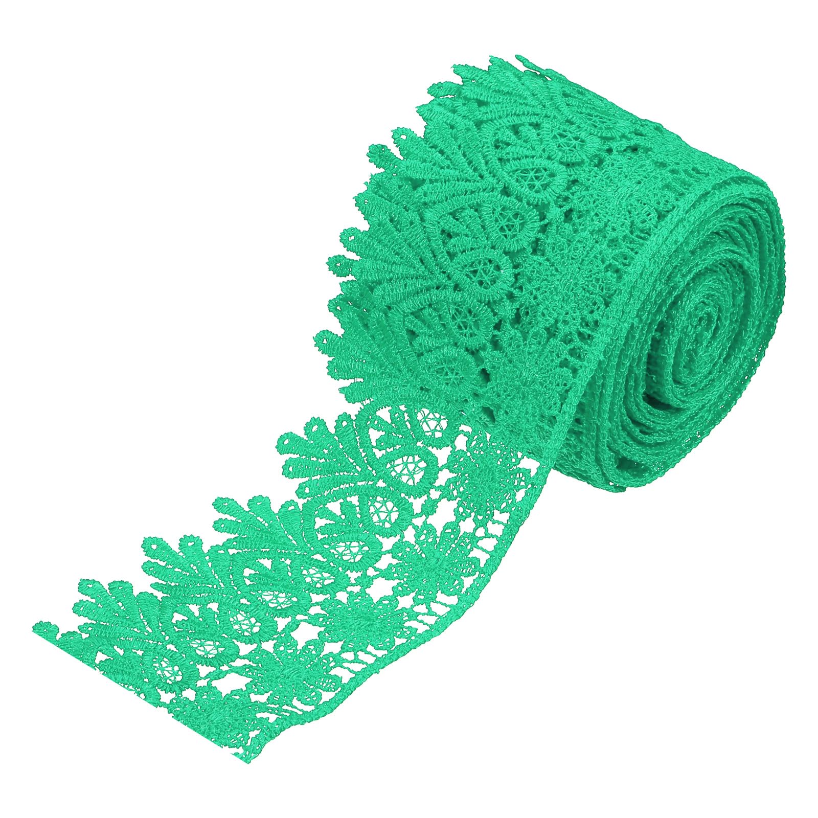 Cinta De Encaje Militar Verde 5 Yardas X 3 Cm – Algodón Puro Para Manualidades, Bodas Y Navidad