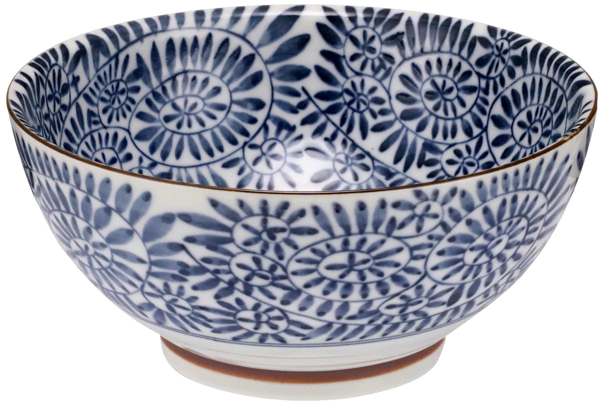 Indigo Octopus Arabesque Donburi Bowl