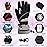 Telguua Heated Gloves for Women Men,Electric Rechargeable Heated Work Glove Ski Mitten Waterproof Touchscreen Heated Gloves (Grey, M)