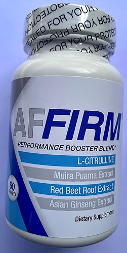 Miniatura 2 de Affirm Science L-Citrulina Suplemento dietético 750 mg 60 tabletas  Circulación y rendimiento masculino  Creado por el Dr. Judson Brandeis