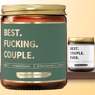 Set of 2 Scented Candles for Couples by Got You A Little Something - Best Couple Ever + Best F Couple