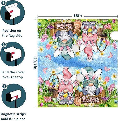 Miniatura 144 de Winter Cardinal Birds - Funda magnética para buzón, tamaño estándar de 25.5 x 21 pulgadas, diseño de pájaros rojos navideños para buzón