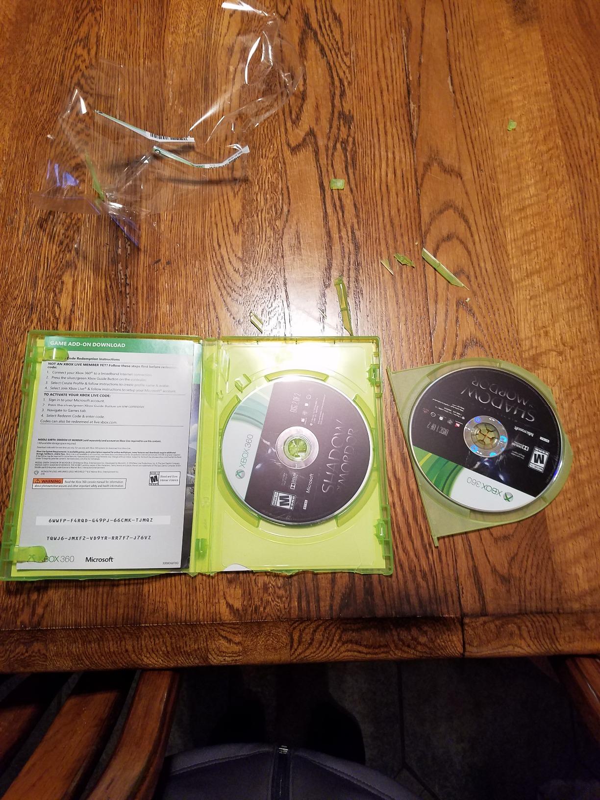 The game looks fine but the box is destroyed