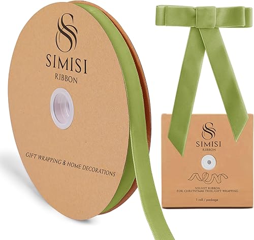 Miniatura 45 de Cinta de terciopelo rosa de 5/8 pulgadas, 25 yardas para árbol de Navidad, envoltura de regalos, ramo de flores, decoraciones de corona, fabricación