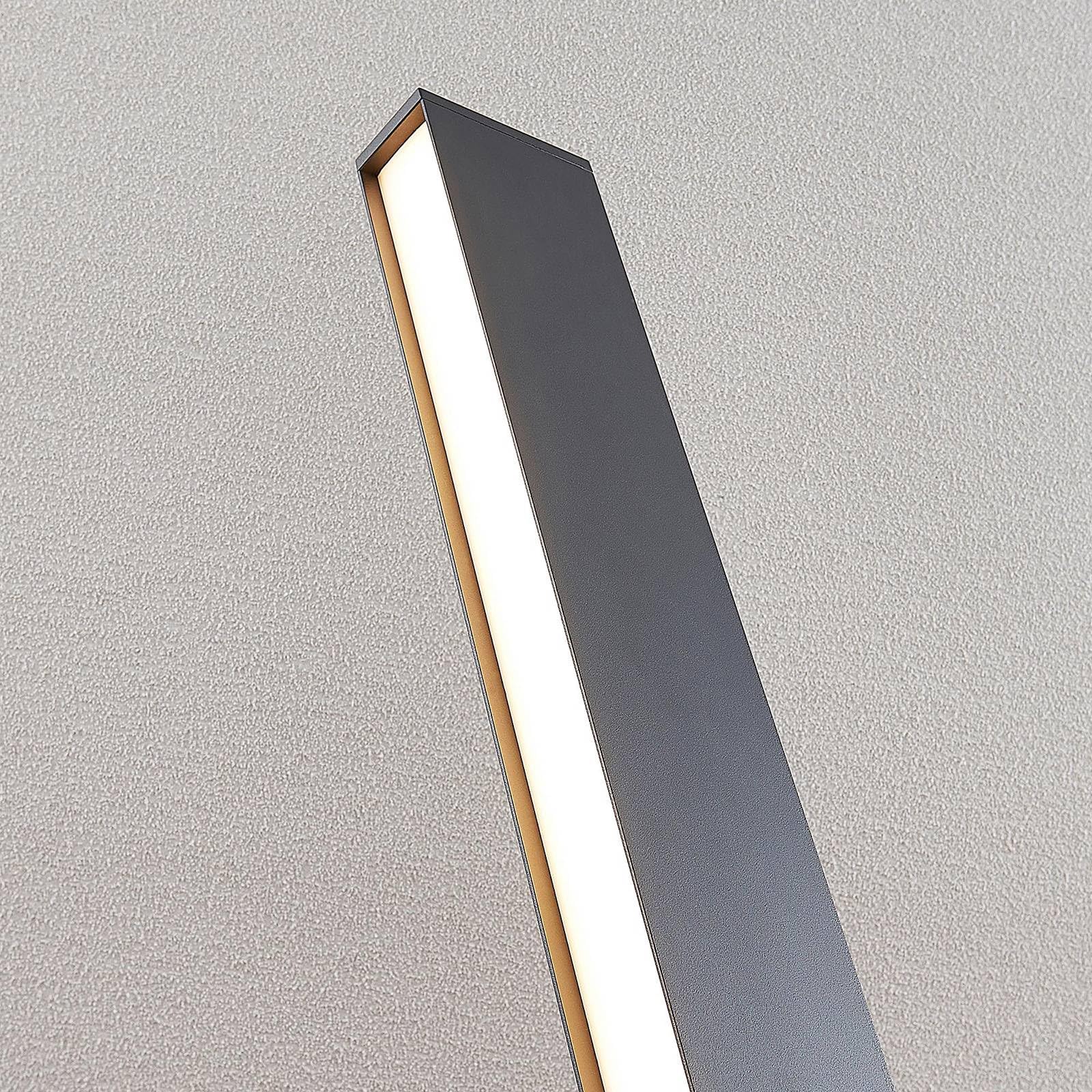 Lucande Lampada LED da esterni (Moderno) colore Grigio, in Alluminio lampadina inclusa lampioncino paletto luminoso lampada viale lampione