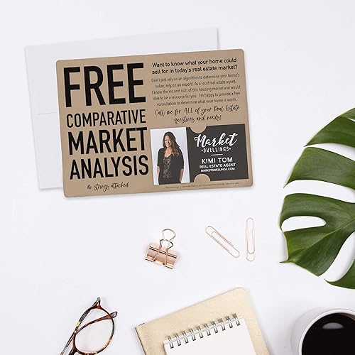 Set of "Comparative Market Analysis" Real Estate Mailer Envelopes Included M20-M003