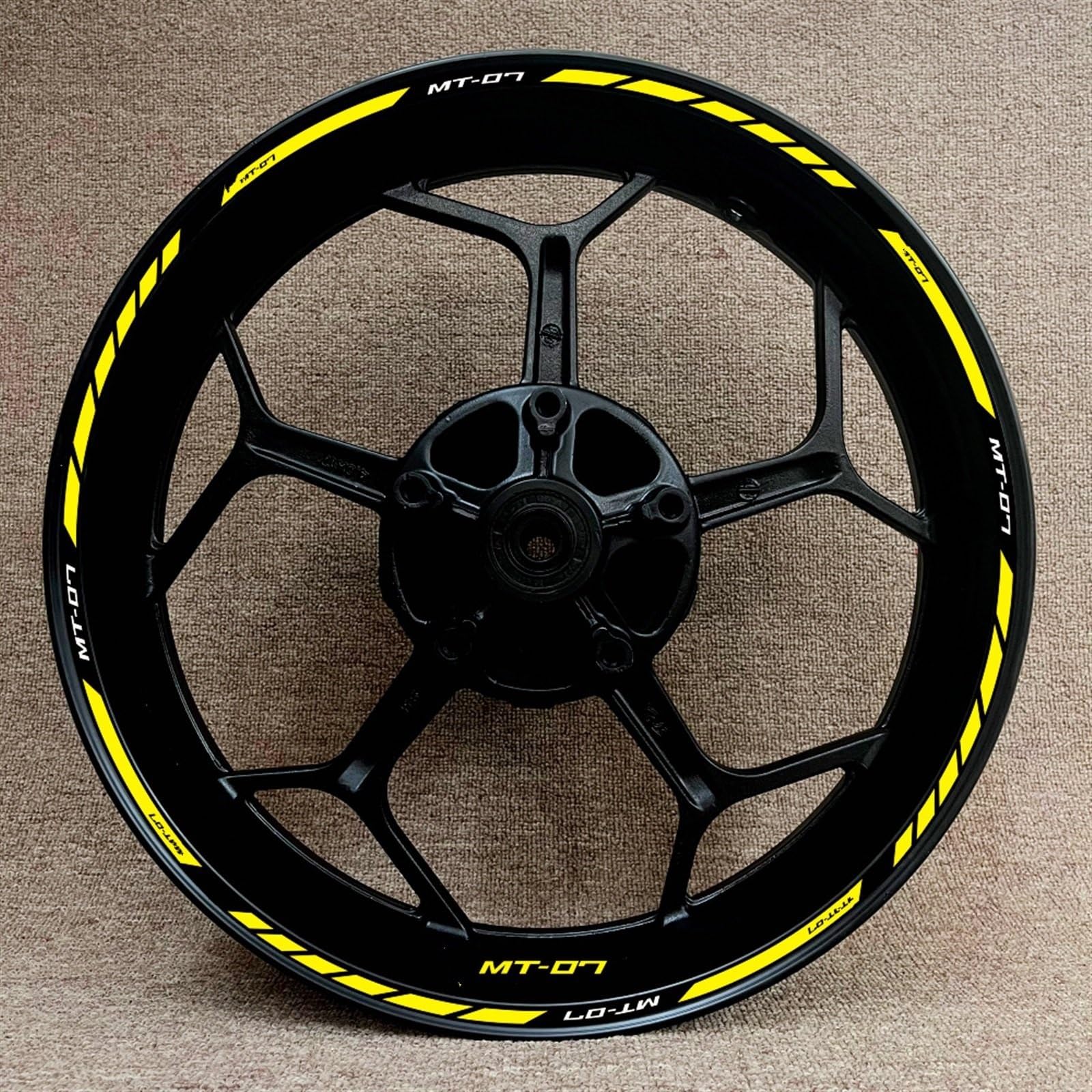 Motorcycle Racing Equipment Accessories Wheel Tire Rim Adhesive Reflective Decal Sticker for Yamaha MT-07 Decorative(Color11)