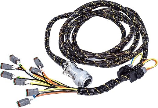 14-pin Attachment Harness 378-3725, suitable for CAT equipment attachments.