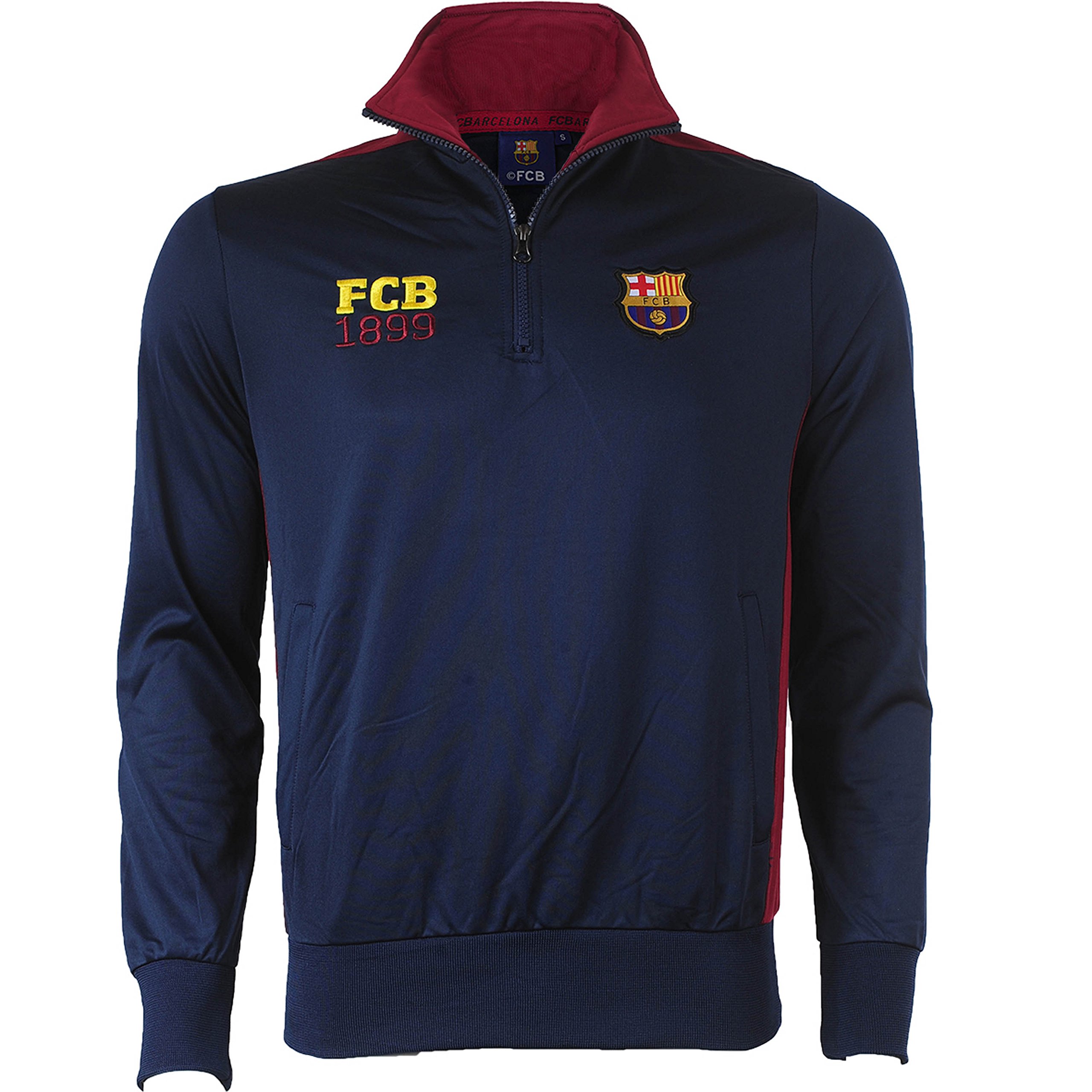 Fc Barcelone Sweat Demi zippé Barca - Collection Officielle Taille Adulte Homme