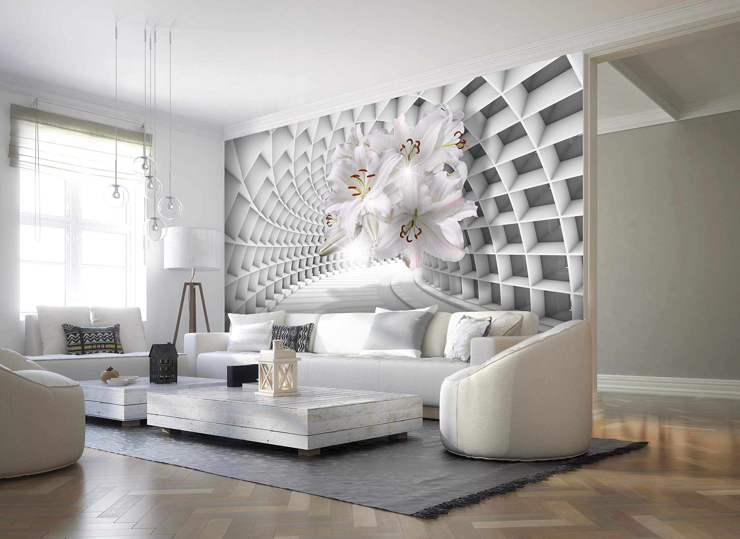 Wandmotiv24 Photo Murale Ornement De Pissenlit Gris XS 150 X 105cm - 3