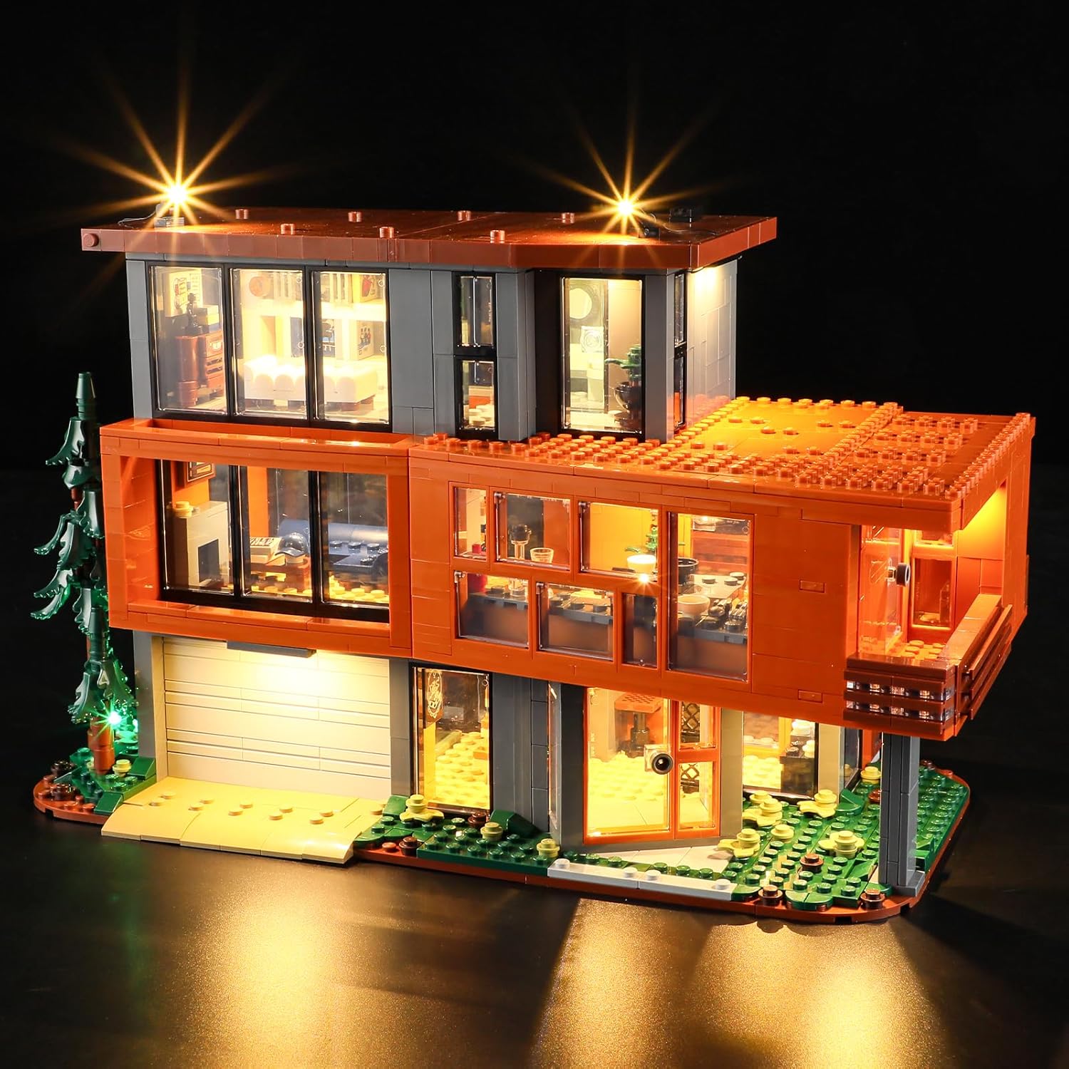 GEAMENT LED Light Kit Compatible with Lego Twilight The Cullen House Building Blocks Model - Lighting Set for Ideas 21354 (Model Set Not Included)