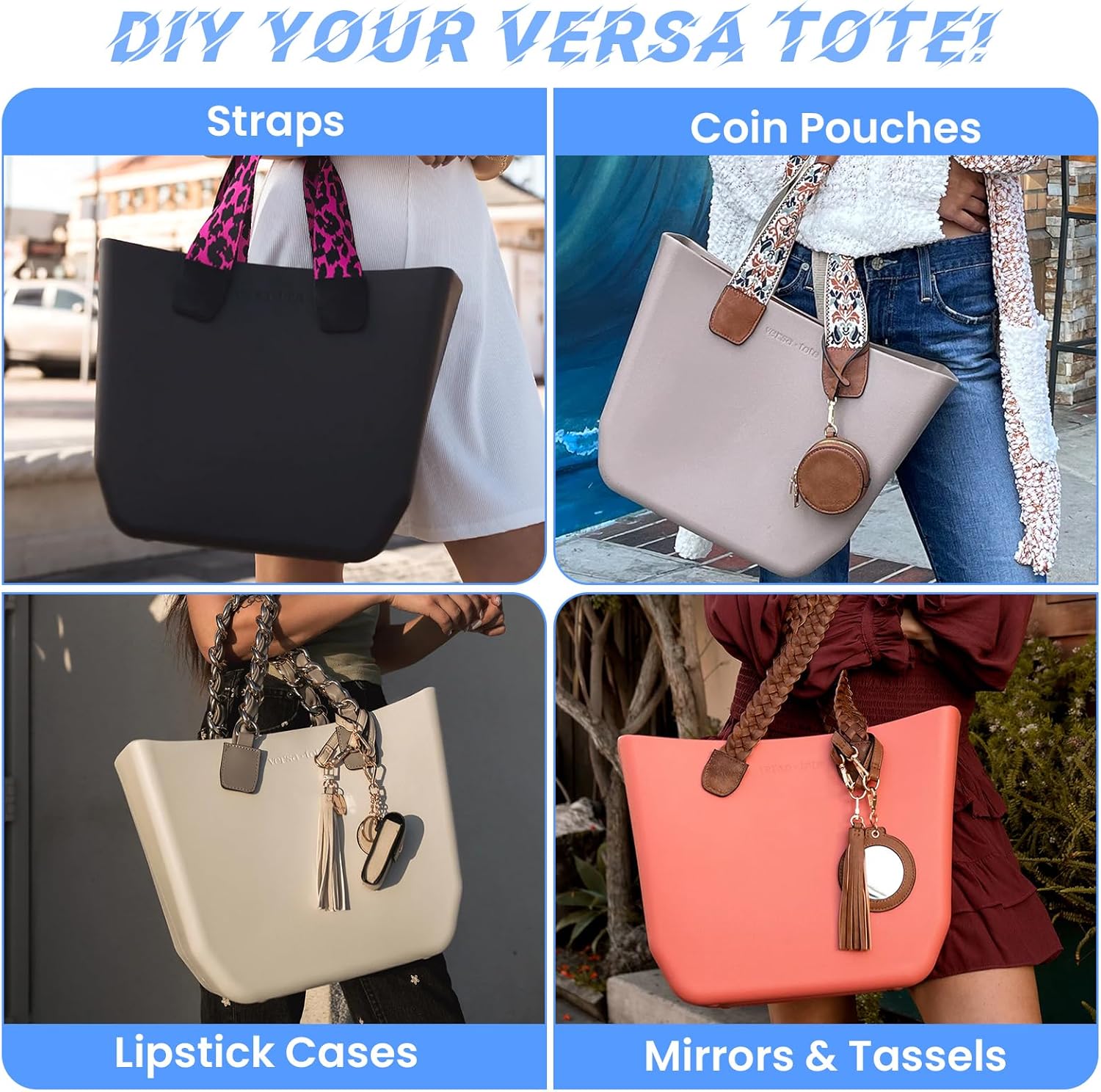 Blythe All Textured Rubber Beach Bag Lightweight Waterproof Washable Durable Travel Tote for Boat Pool Sports Gym - Image 6